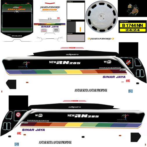 Livery Bussid Sinar Jaya SHD Ori