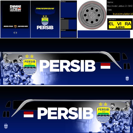 Livery Bussid Bus SHD Persib Maung Bandung
