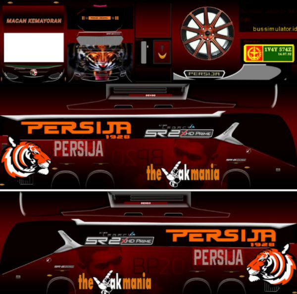 Livery Bussid Persija The Jack Mania