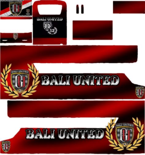 Livery Bussid Bali United Fan Made