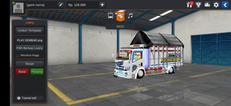 Download Mod Bussid Tawakal 5 Tampak Depan Samping