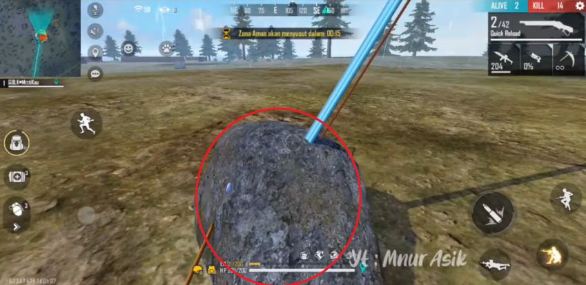 Cheat Free Fire Tembus Tembok dan Batu
