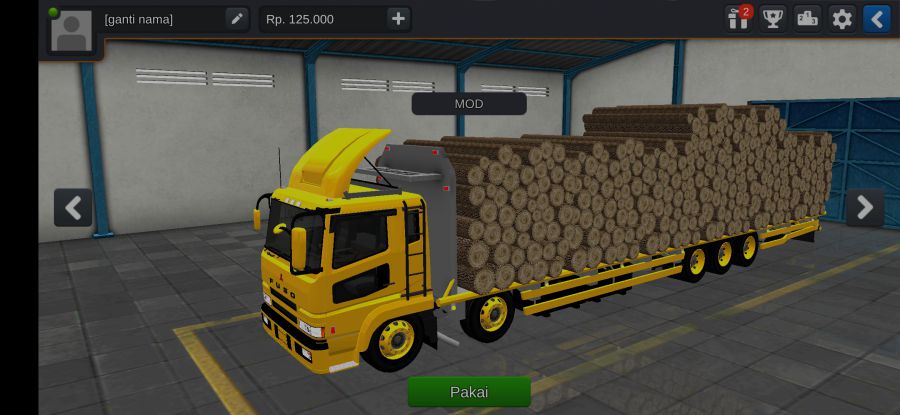 Mod Bussid Truck Fuso Tribal Muatan Kayu Versi 2