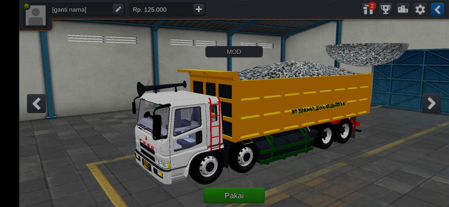Mod Bussid Truck Fuso Tribal Muatan Batu