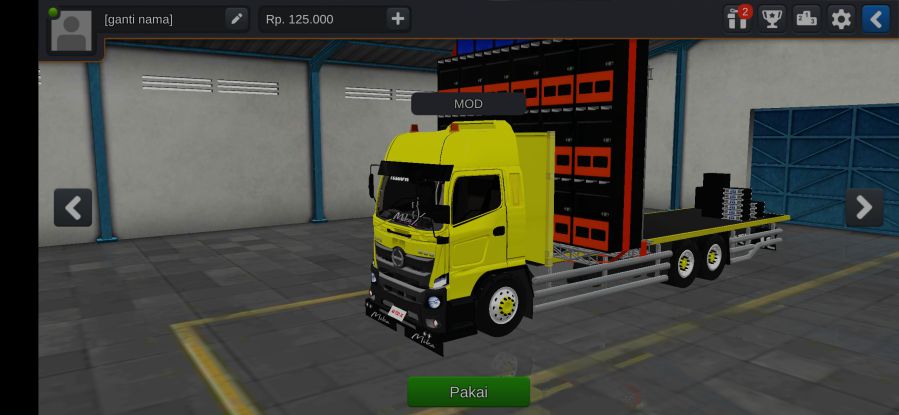 Mod Bussid Truck Hino 500 NG Muatan Sound System