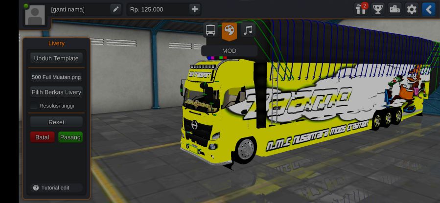 Mod Bussid Truck Hino Full Muatan