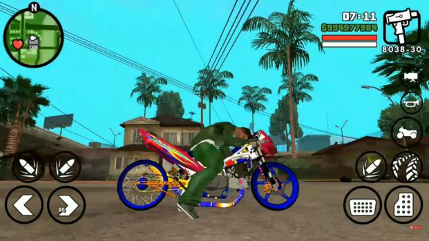 Mod GTA SA Android Motor Bebek Drag