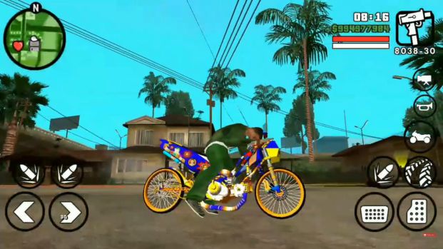 Mod GTA SA Android Motor Jupiter Drag