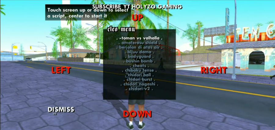 GTA SA Android Mod Naruto Fitur Cheat Jurus