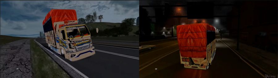 Grafik Pada GTA SA Android Mod Truck Indonesia