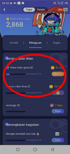 Cara Mendapatkan Koin Chikii Dengan Menonton Iklan
