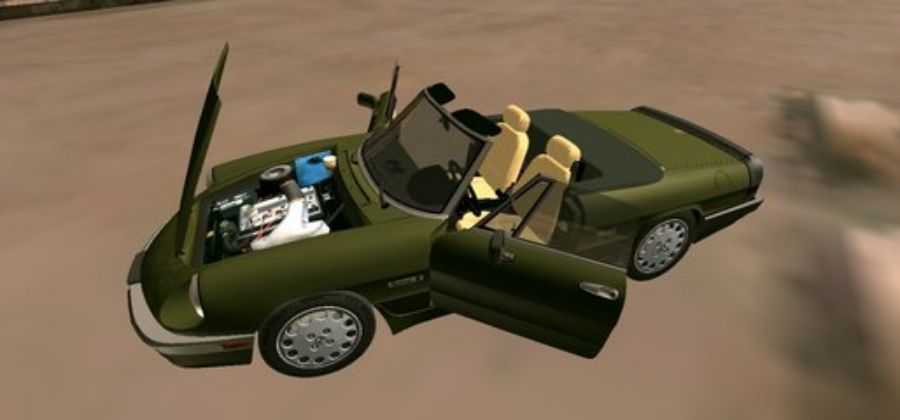 Mod Mobil di GTA SA Android Alfa Romeo 115 Spider 1986