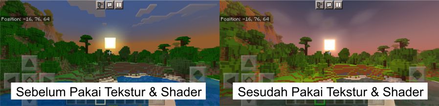 Grafik Minecraft HD di Android Dengan Pakai Tekstur dan Shader