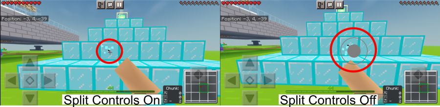 Setting Minecraft PE Seperti PC Dengan Aktifkan Split Controls