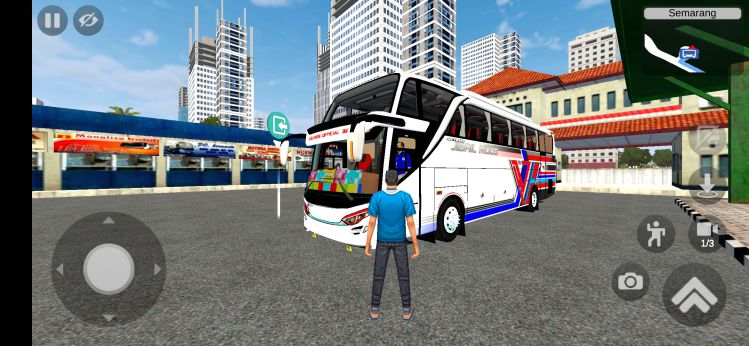 Cara sopir masuk bus di Bussid lewat spion