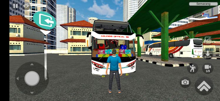 Cara agar sopir masuk bus di Bussid lewat kaca depan