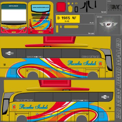 Livery Bussid Rosalia Indah Yudistira HD
