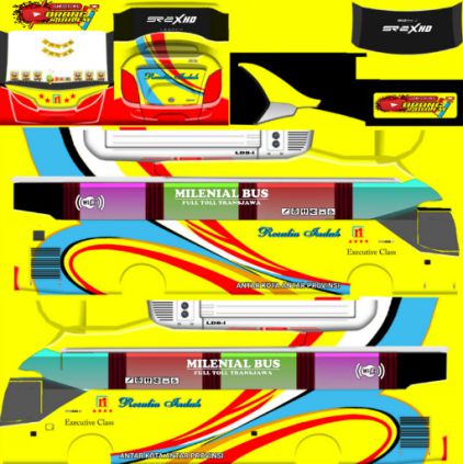 Livery Bussid Rosalia Indah XHD