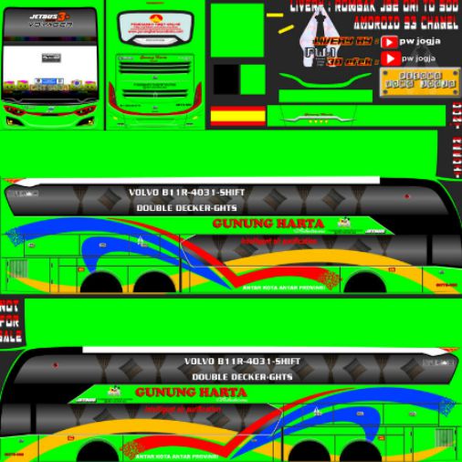 Livery Bussid Gunung Harta SDD Rombak