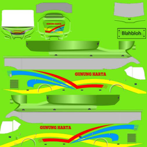Livery Bussid Gunung Harta Arjuna XHD