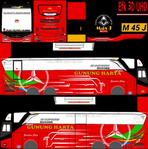 Livery Bussid Gunung Harta Ultra High Decker