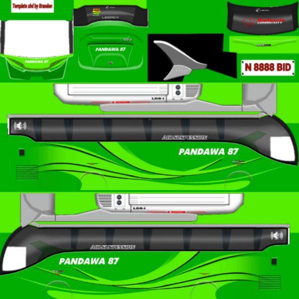 Livery Bussid Pandawa 87 XHD