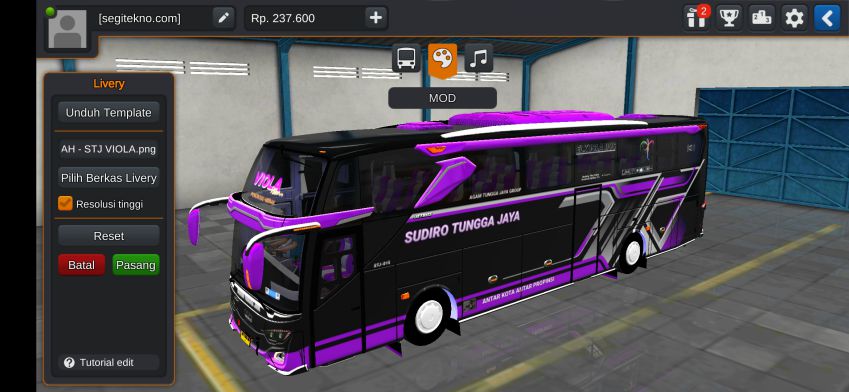 Mod Bussid STJ JB3+ Hino RK