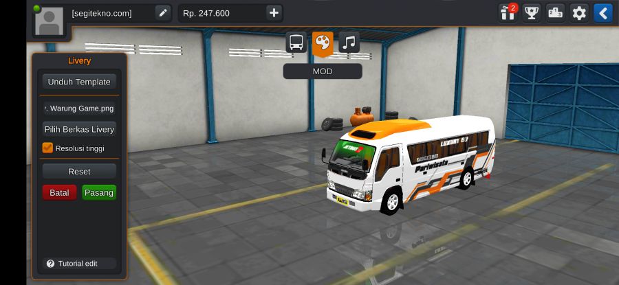 Mod Bussid Angkot Elf Bus Pariwisata Mobil Elf