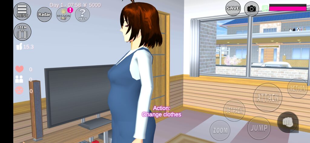 Cara Hamil di Sakura School Simulator Dengan Menggunakan Baju Bumil (Pregnant woman)