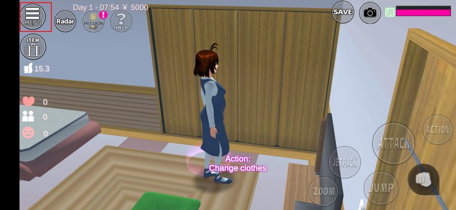 Dua Cara Hamil di Sakura School Simulator 