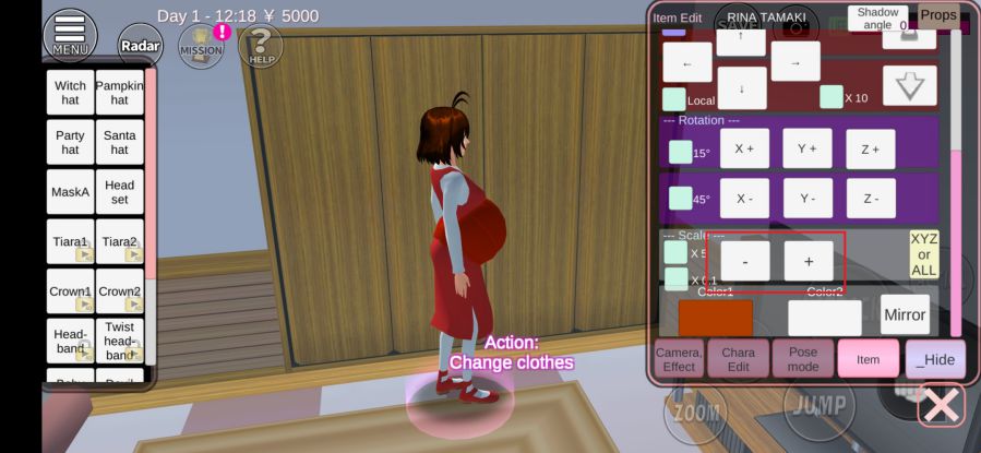 Sakura School Simulator Ibu Hamil
