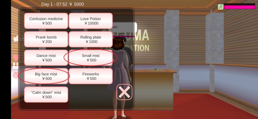 Membuat Bayi di Sakura School Simulator Dengan Ramuan Small Mist dan Big Face Mist