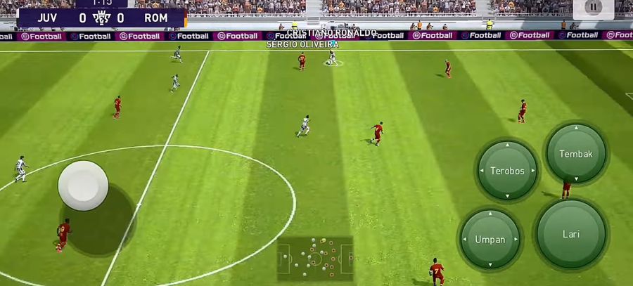 PES Mobile vs FIFA Mobile Segi Grafik