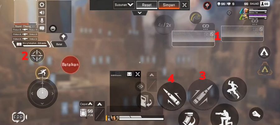 Settingan Layout 2 Jari Apex Legends Mobile