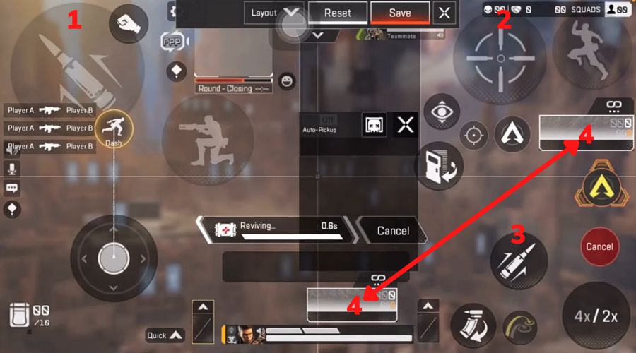 Settingan Layout 5 Jari Apex Legends Mobile