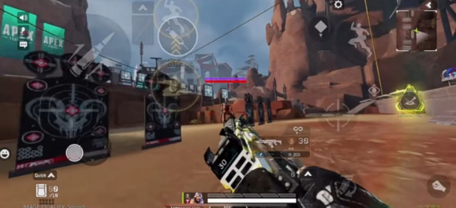 aiming apex legends