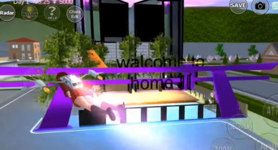ID Sakura School Simulator Rumah BTS Keren