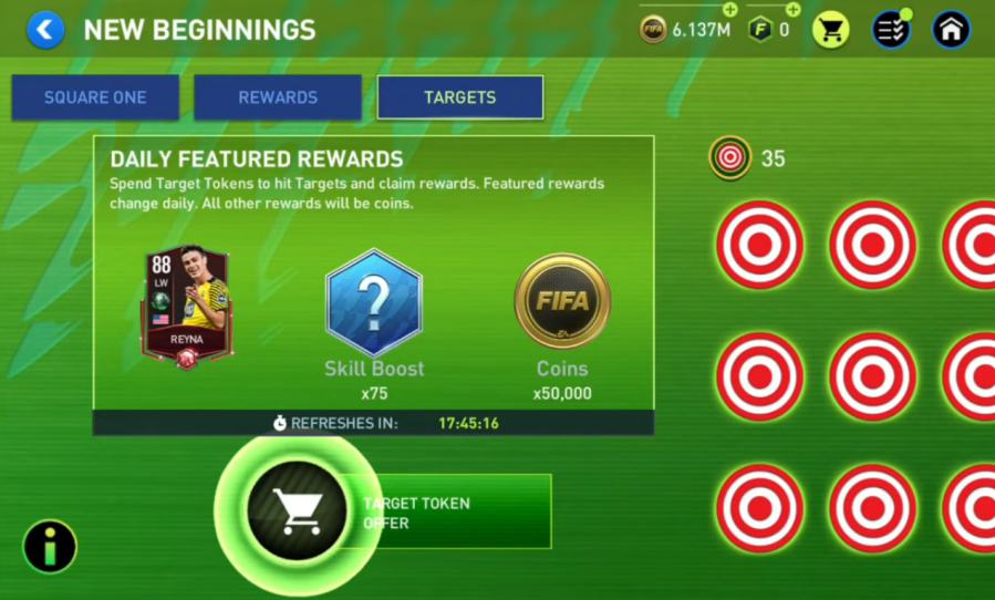 Cara Dapat Pemain Bagus FIFA Mobile Dengan Token Target