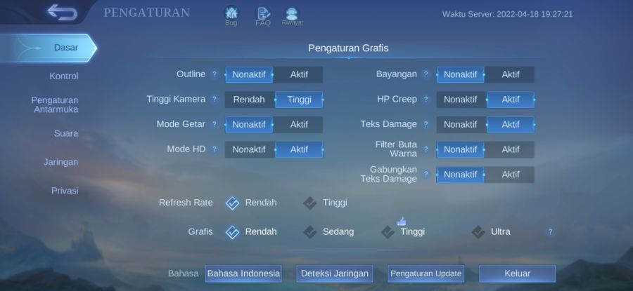 Cara Unlock Grafik Ultra Mobile Legends