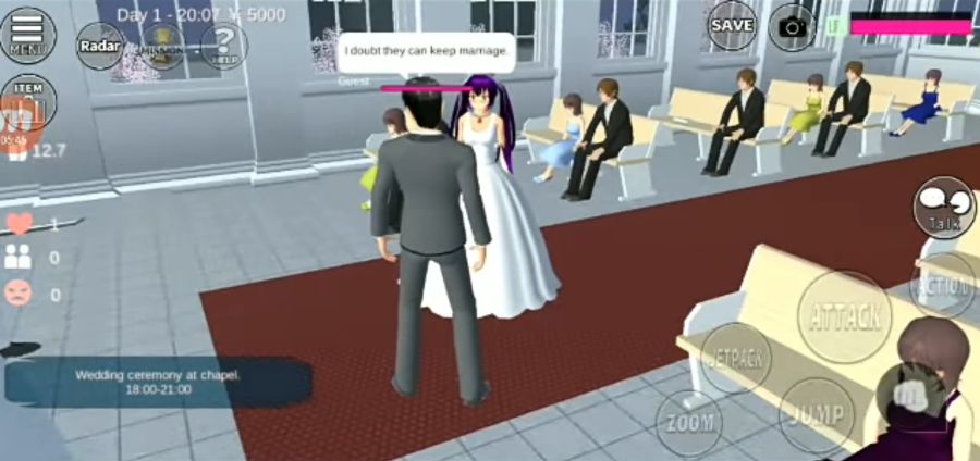 Menikah di Sakura School Simulator