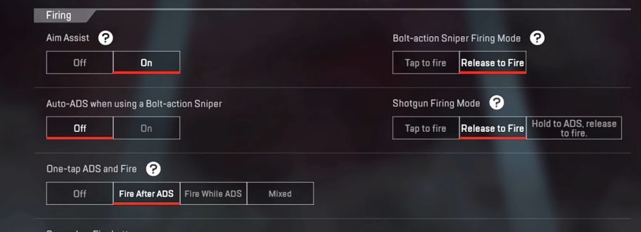 Settingan Basic Apex Legends Mobile