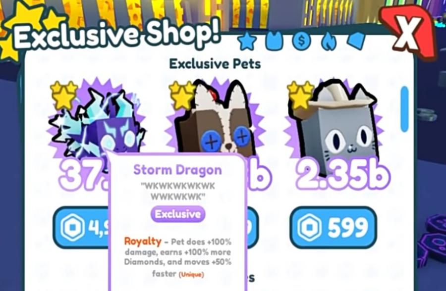 Dapat Diamond di Pet Simulator X Dengan Exclusive Pet