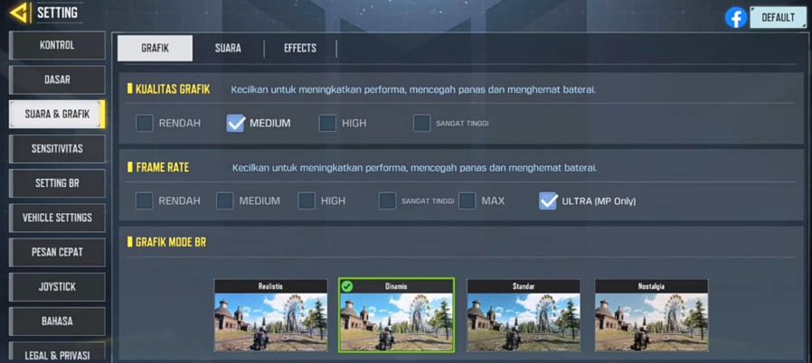 Cara Membuka 120 FPS CODM
