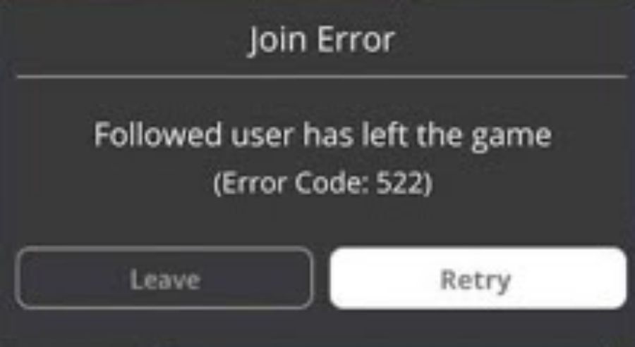 Mengatasi Kode kesalahan 522 Roblox