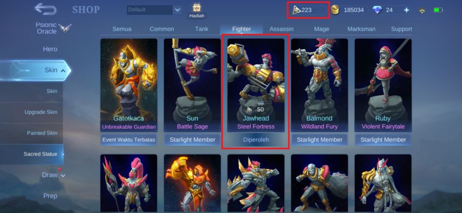 Bug Skin Starlight Mobile Legends