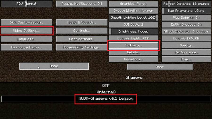 Cara Pasang Shader Minecraft PC