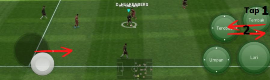 Trik Skill Menendang Chip Shot  PES Mobile