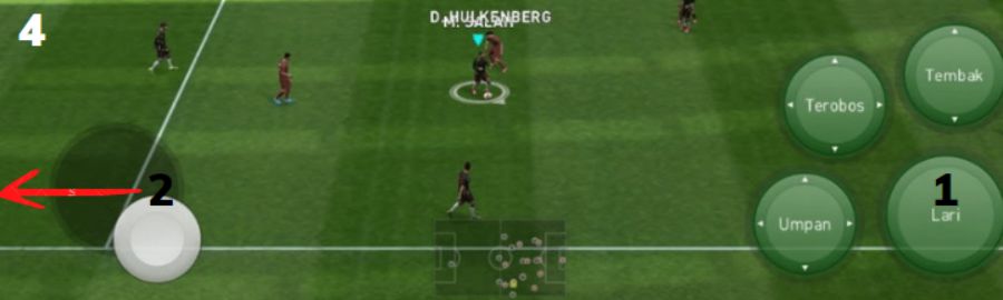 teknik menggiring di pes