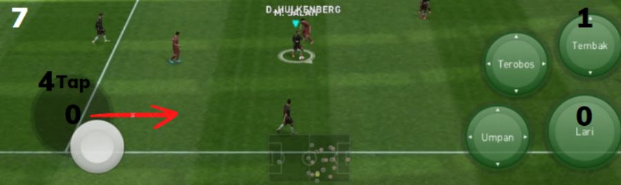 Tutorial Skill Fake Rabona PES Mobile