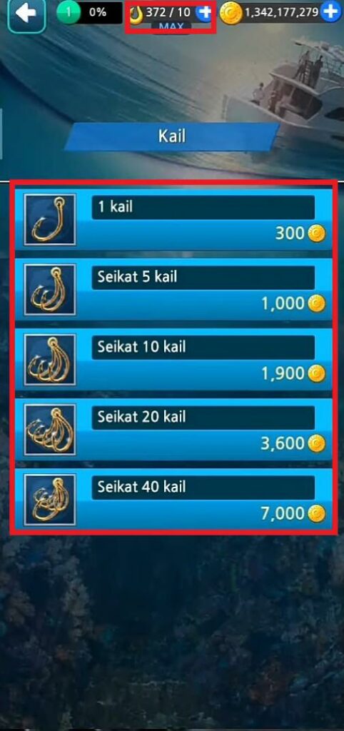 Fitur Premium Fishing Hook Mod Apk